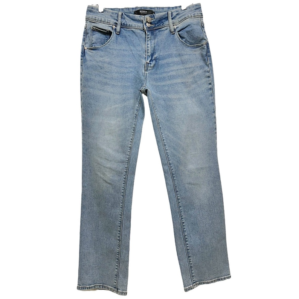 Hudson jeans Womens size 8 blue sandy wash v flap back pocket Y2K quiet Luxury
